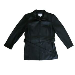 Worthington Black Leather Jacket SZ L